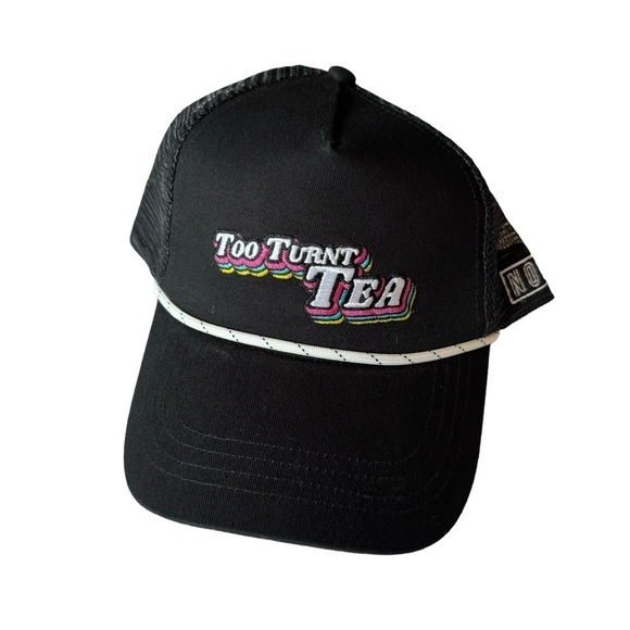 Too Turnt Tea Mesh Snapback Mens Black NOCA - Picture 2 of 6